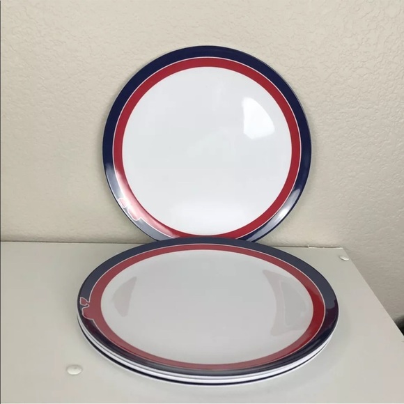Other - Vineyard Vines Target New SOLD OUT Melamine Stripe Plate Red Set Of 4